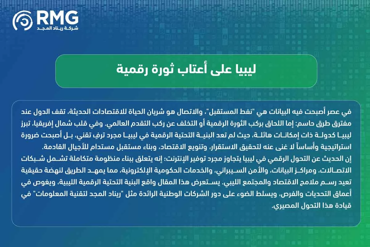 البنية التحتية الرقمية في ليبيا