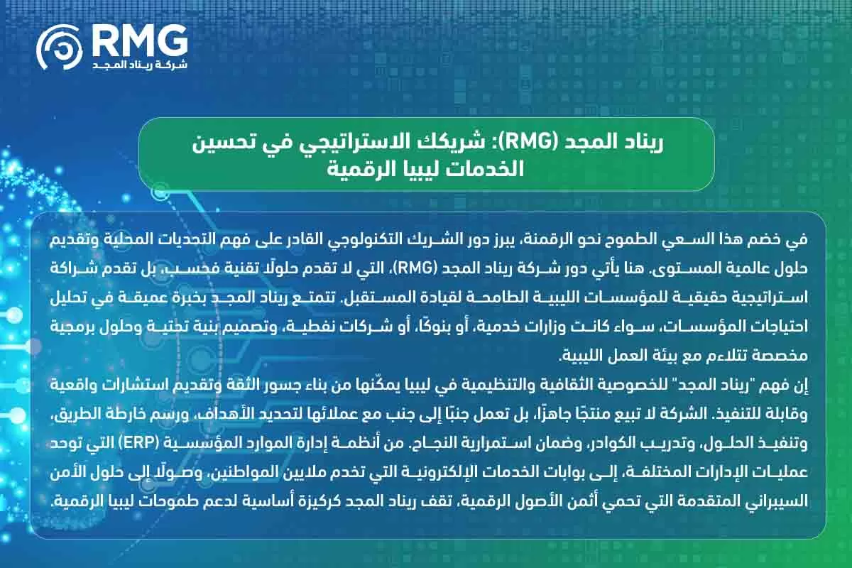 تحسين الخدمات ليبيا الرقمية