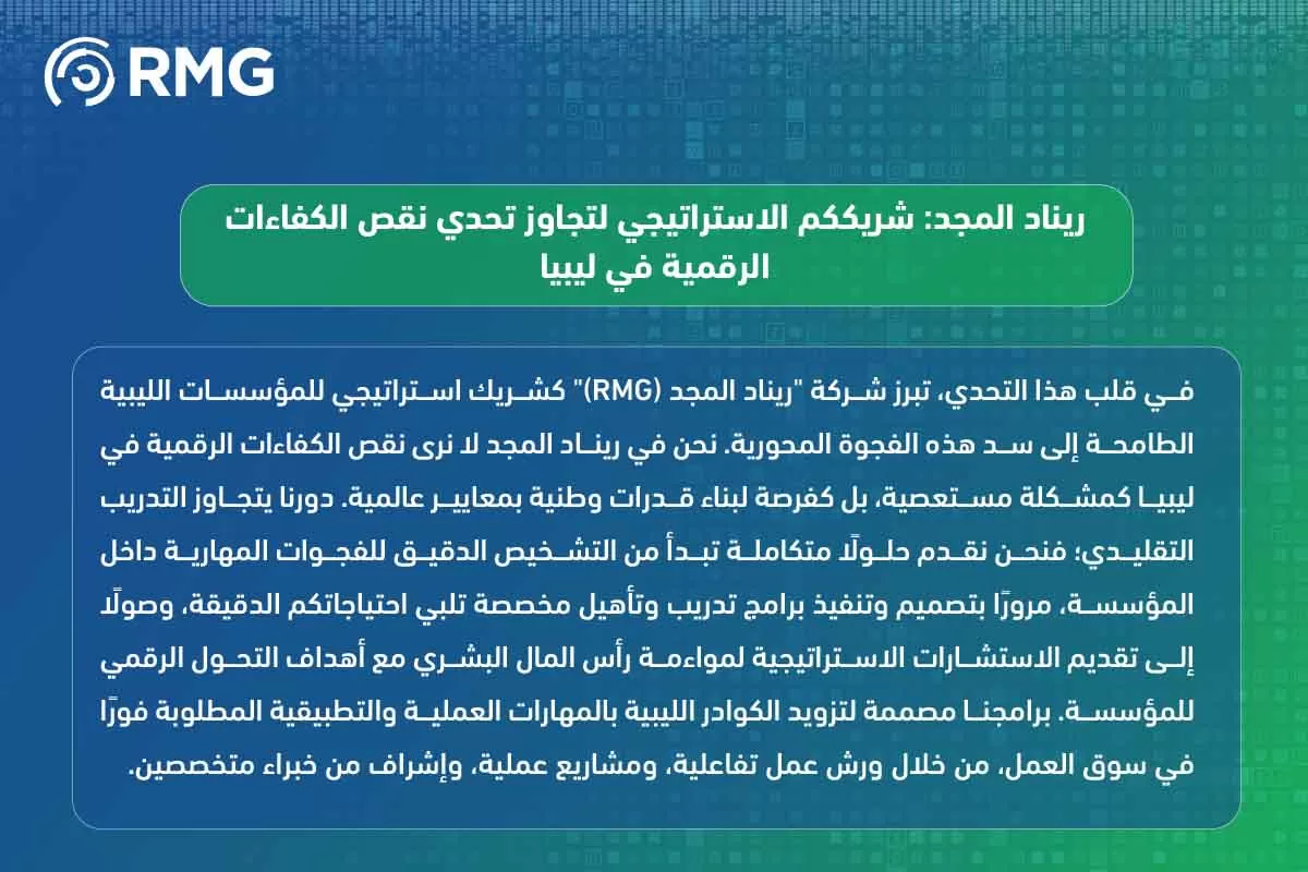 نقص الكفاءات الرقمية في ليبيا